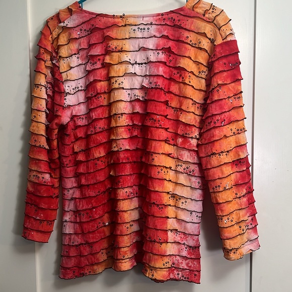 Women’s fancy top! Wonderful colors and sparkles! - Picture 3 of 4